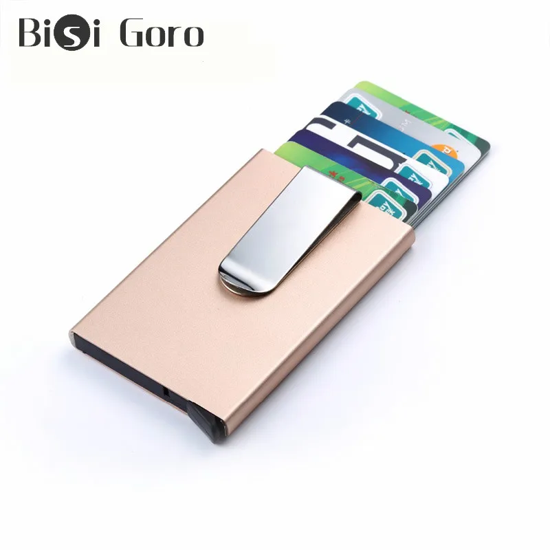 BISI GORO/Rfid карты держатель денег бумажника людей мужская повседневная сумка на