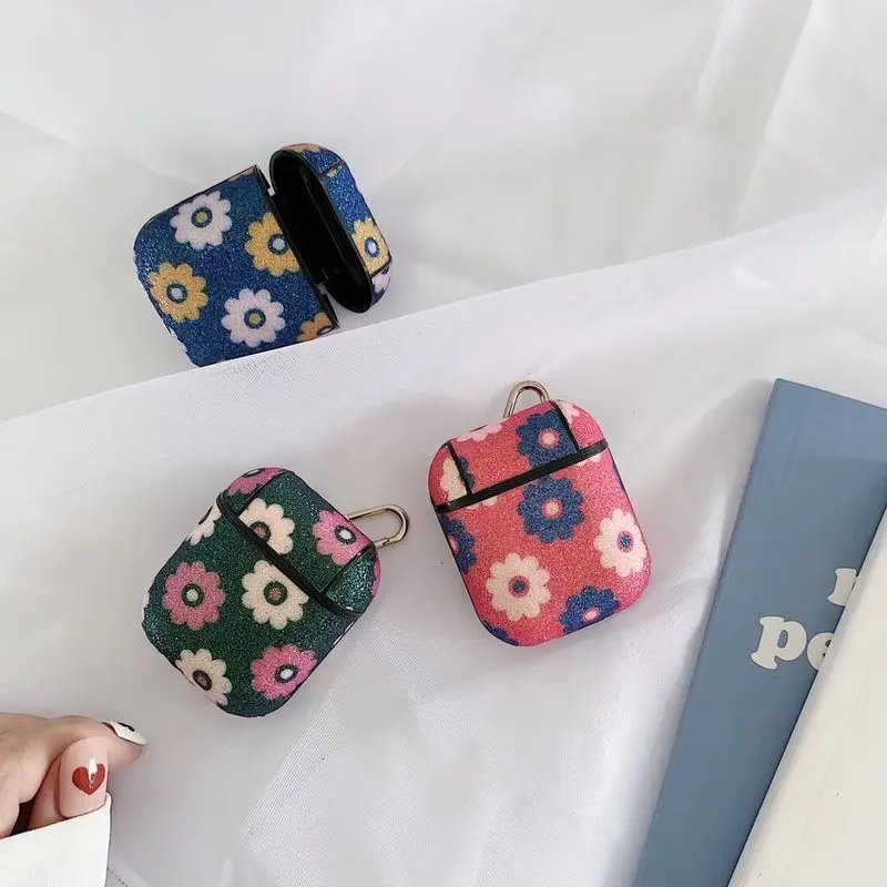 Для AirPods 1/2 чехол Роскошный Ретро цветок Роза защитный жесткий Bluetooth беспроводной