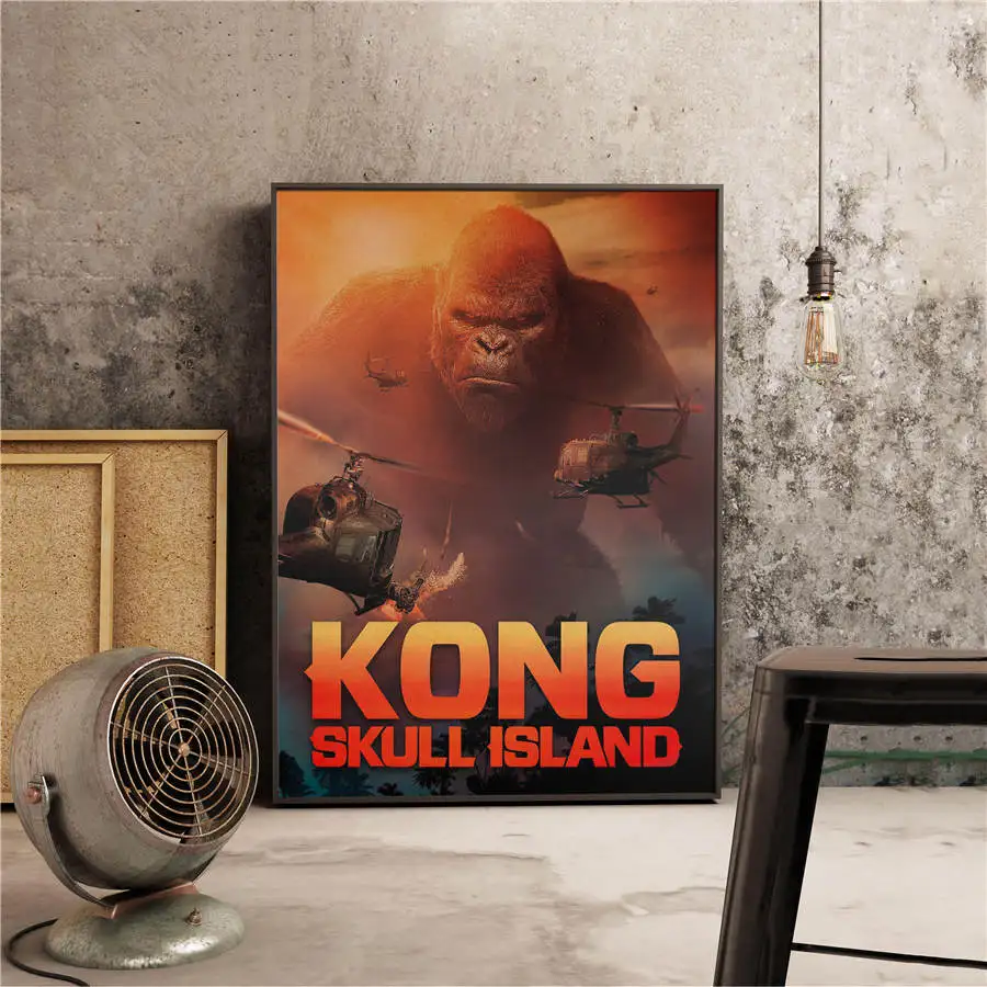 KING KONG кино постер домашний кинотеатр Декор Ретро Крафт-Бумага настенная