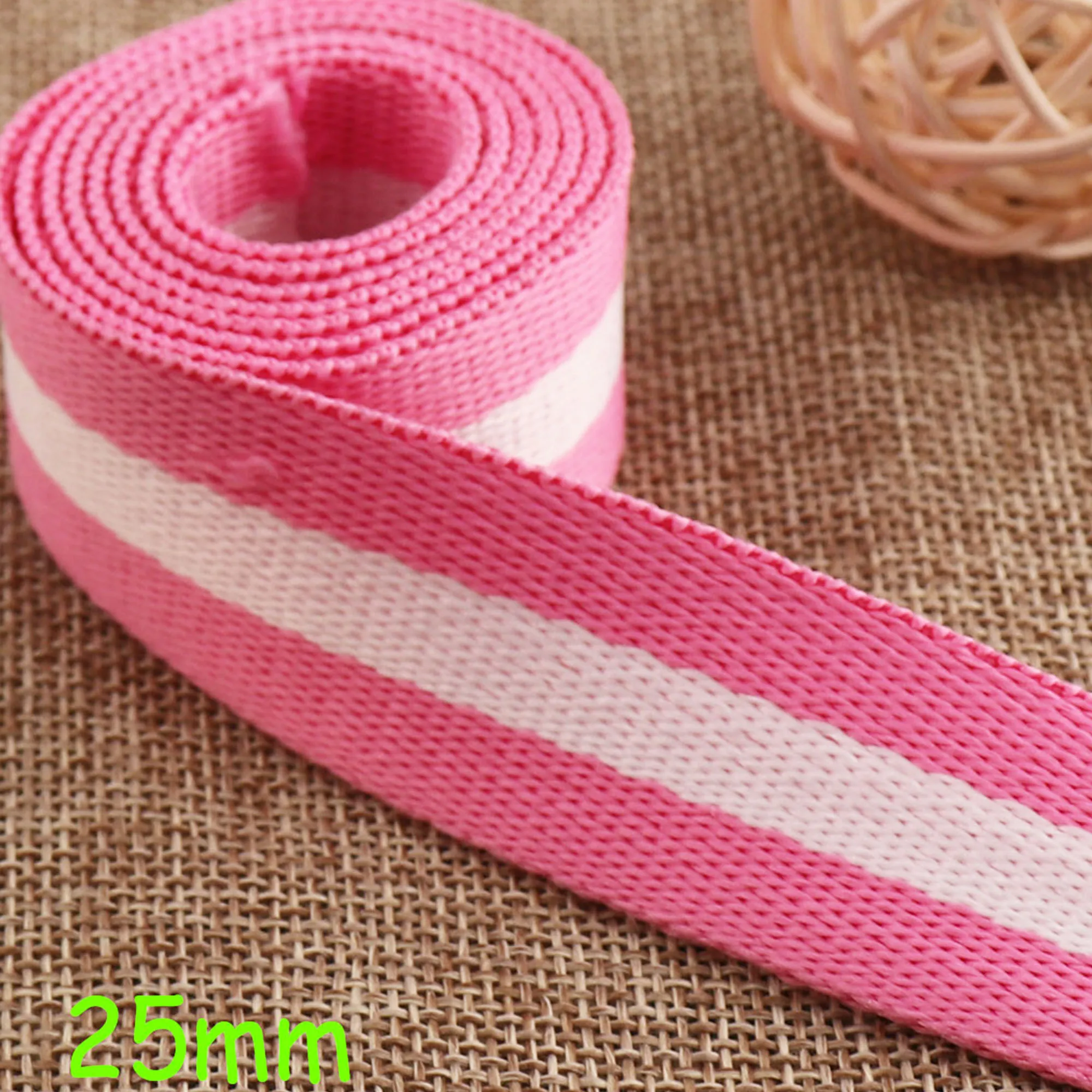 Полосатые хлопковые брелки для ключей ремни сумок кошелька ручки с ремнем 1 дюйм