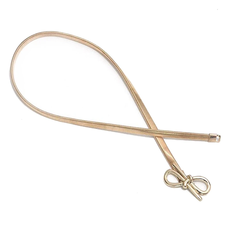 

Womens Elastic Metal Waist Belts Women Silver Gold Chain Belts Female Cute Bow Knot Heart Buckle Belts For Ladies Dresses