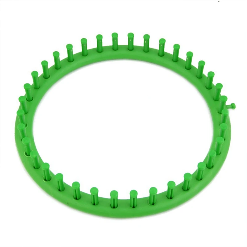 24 см зеленая классическая круглая вязаная шапка вязаный ткацкий станок набор |