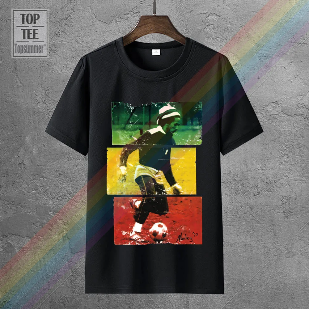 

Bob Marley Plays Footballer Music 2018 New Fashion T Shirt Short Sleeve Design Your Own T Shirt
