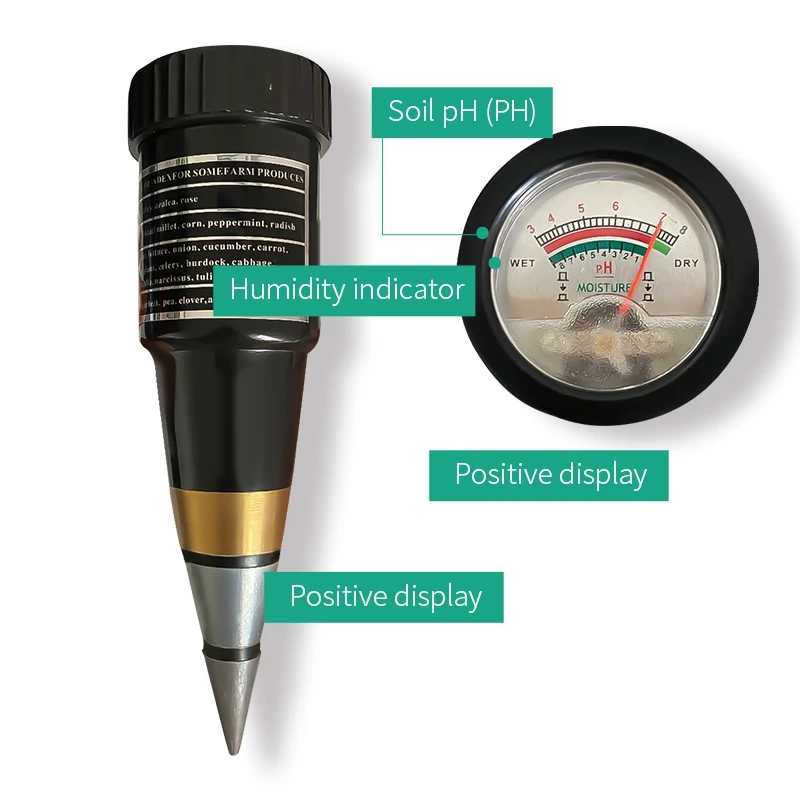 Портативный измеритель PH и влажности почвы TR04 2 в 1 ручной датчик температуры для