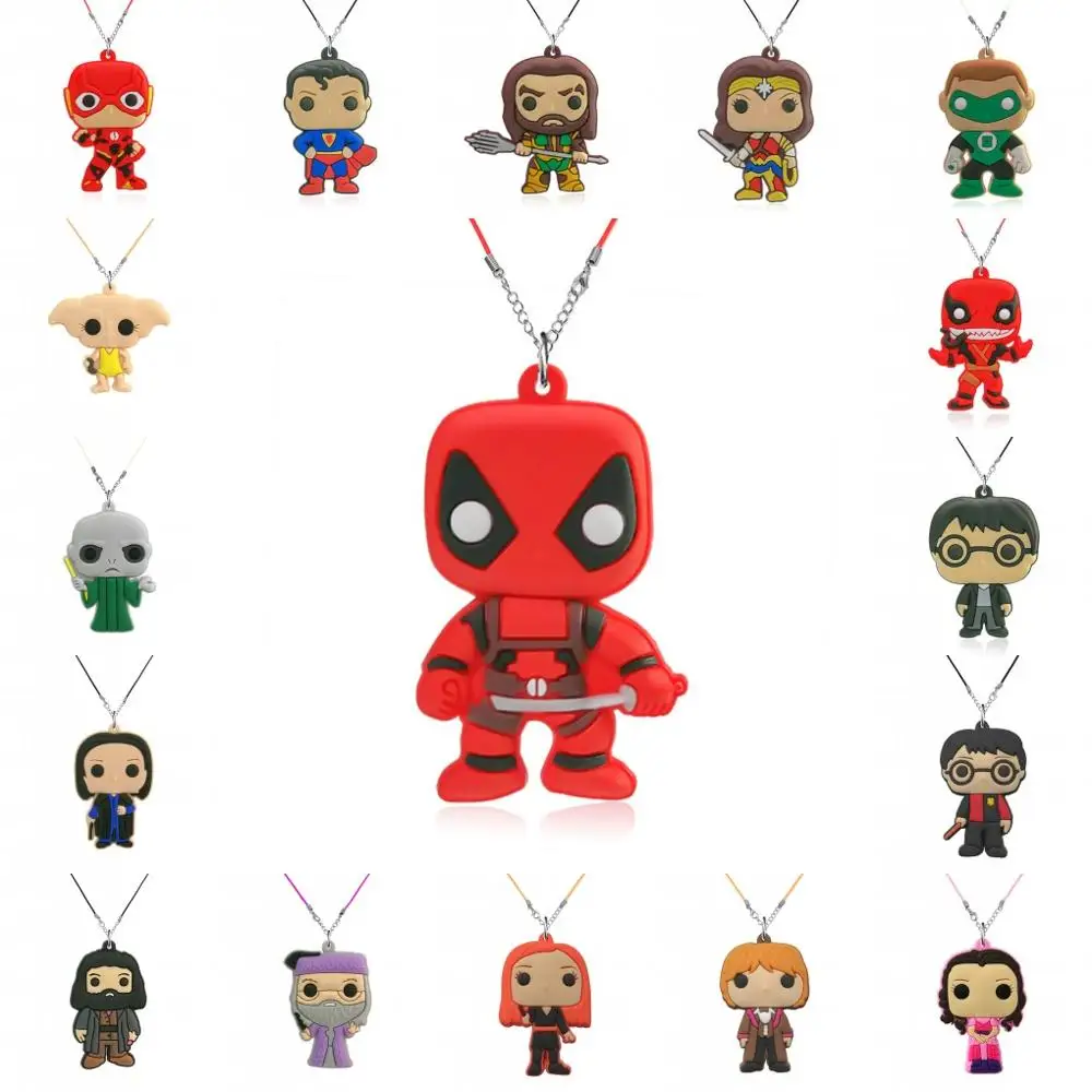 1 шт. ожерелье из ПВХ с рисунком мультфильма цепочка модные аксессуары подарок на