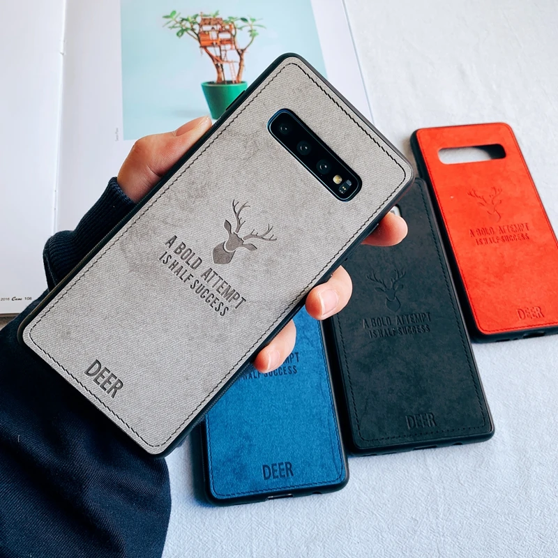 Мягкий ТПУ чехол с 3d-рисунком оленя для Samsung Galaxy S7 Edge S8 S9 S10 S10e Note 8 9 10 Plus M10 M20 M30 A10 A20