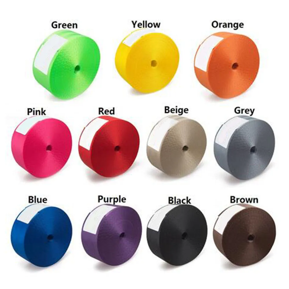

1 Roll 380cm Strengthen Car Safety Seat Belt Webbing Fabric Racing 2 Inch Auto Modified Seat Safety Belts Harness Strap