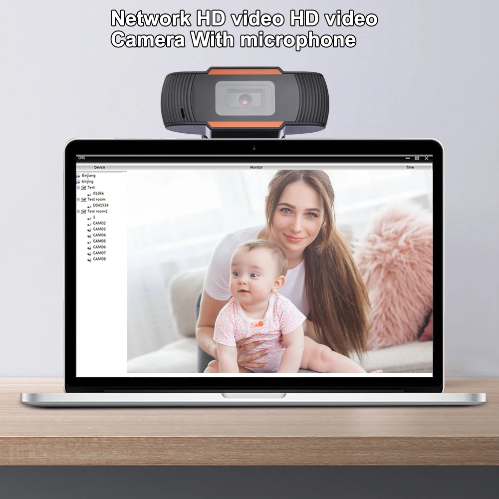 Baby Monitor HD Night Vision Webcam USB Charge Camera Two Way Talk Video Recording With Microphone For Laptop Computer |