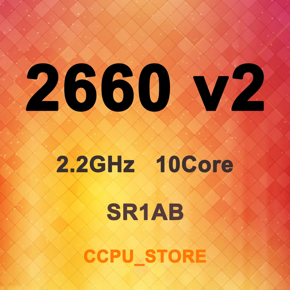 Ксеон E5 2660 v2 SR1AB 2 ГГц 10 ядерный 20 резьба 25MB 95W LGA2011 X79 Процессор