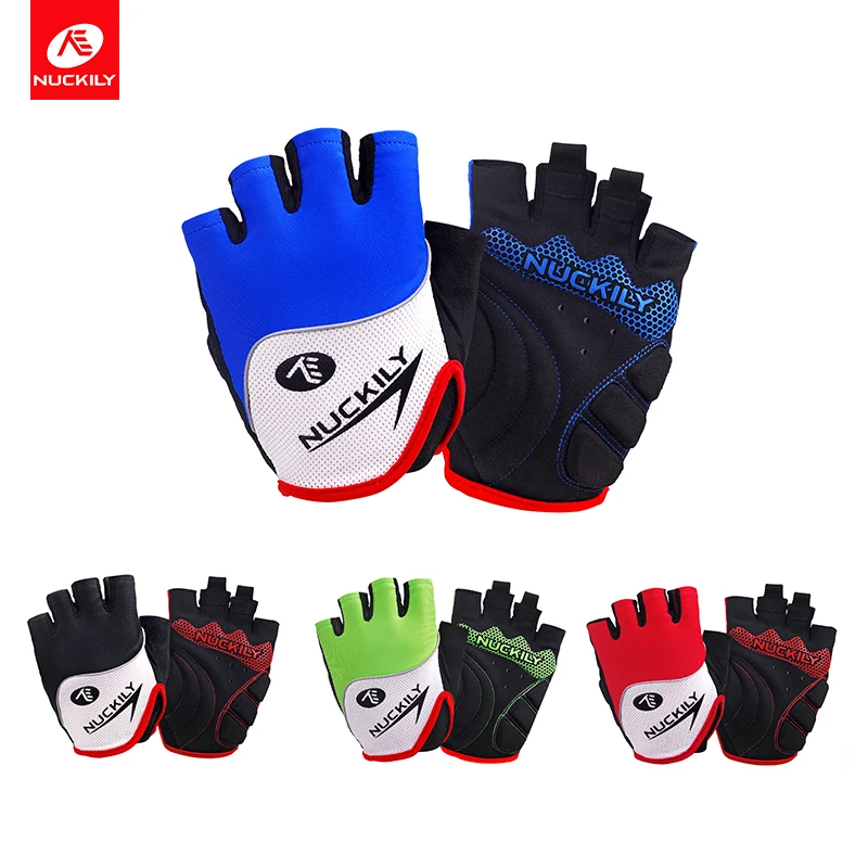 Летние велосипедные перчатки с открытыми пальцами Нескользящие для горного и