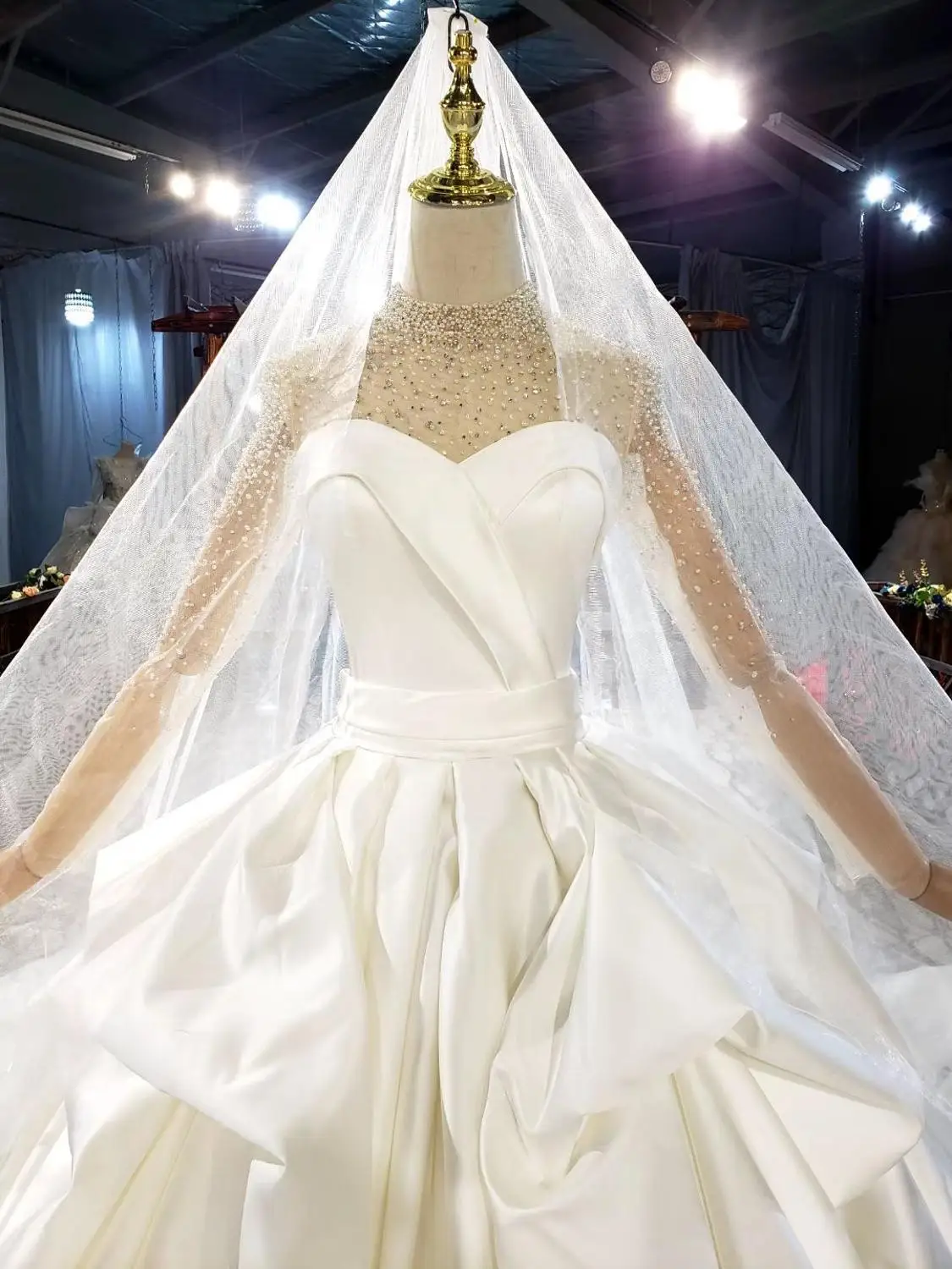 2020 online store china alibaba shop платье элегантное платье винтажное robe satin 웨딩  длинные платья