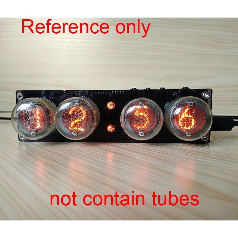 DIY 4 бит RGB светодиодный светящийся Цифровой Плата часов Nixie трубка часы Набор