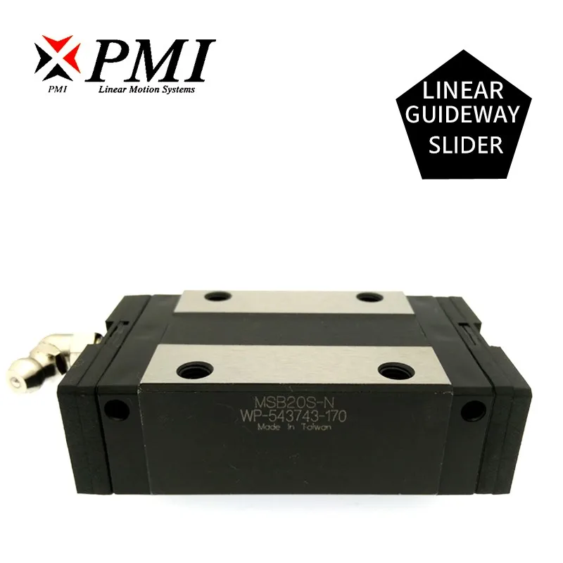 Original Taiwan PMI MSB20S MSB20S-N MSB20SSSFCN линейные направляющие каретки блока для CO2 лазерной машины ЧПУ-роутера.