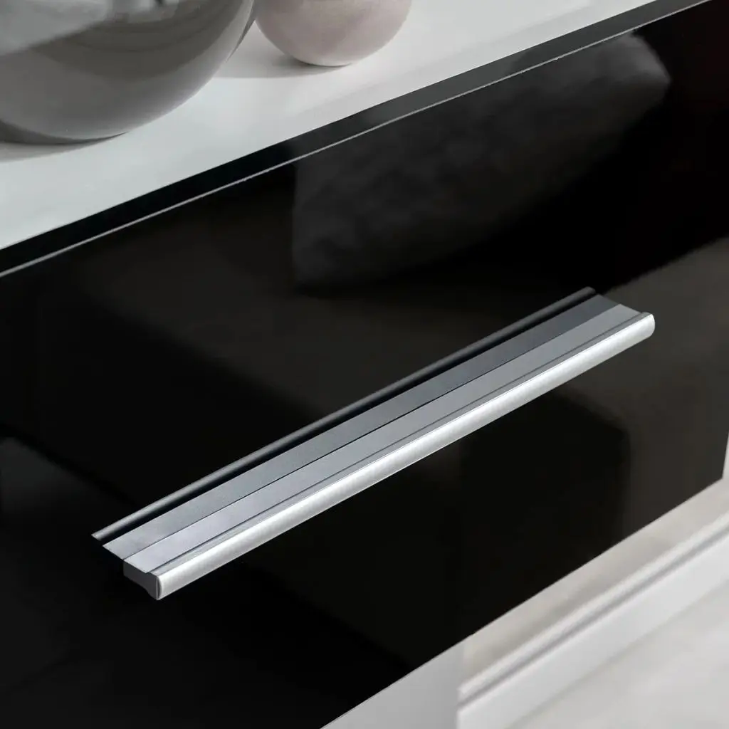 Online VidaXL Meuble TV Wandbild 5 Pièces Avec éclairage LED Noir
