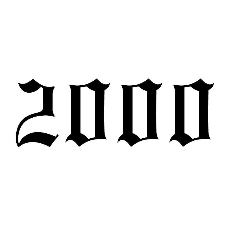 2000 Кольца для мужчин и женщин из нержавеющей стали с номером года на заказ, розовое золото, серебро, открытое мужское женское кольцо, модное обручальное свадебное ювелирное изделие - Цвет основного камня: 2000