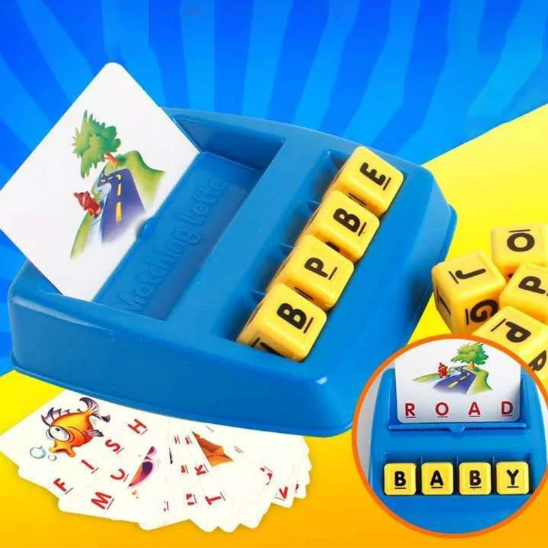 

B2RE Brain Developmental Baby Toy Spell Training for Toddler Plastic Letter Matching Game Toy Educational Toy for Preschool