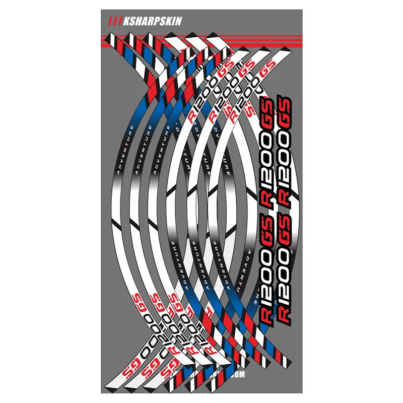 12 X наклейка на внешний обод с толстыми краями полосатые наклейки колеса для BMW