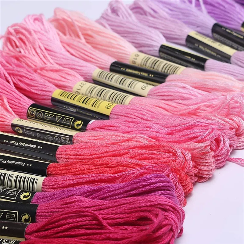 

100/200/447PCS Cross Stitch Mouline Thread Silk Cross-Stitch Kits Embroidery Needlework Setscraft Knitting Diy Apparel Sewing