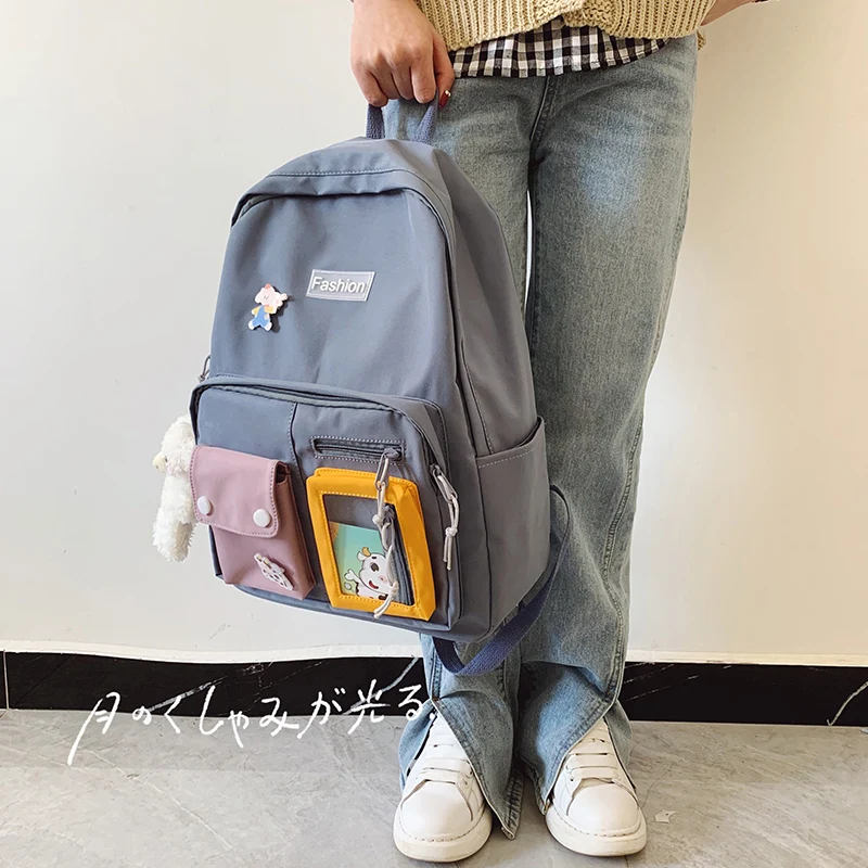 

kawaii nylon Women's backpacks NEW fashion backpack female Casual cute Students School backpack for girls Large-capacity bags