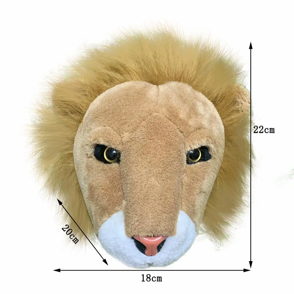 2021 мягкие игрушки в виде львиного леса новая Реалистичная набивная голова льва