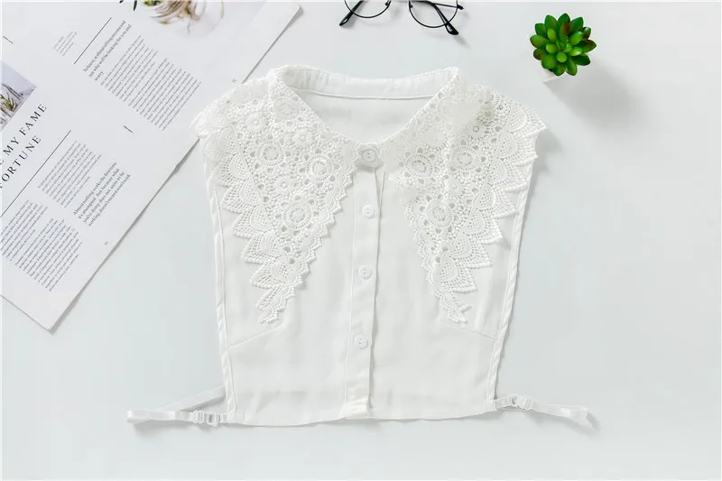 2019 белая женская рубашка с ложным воротником ложный воротник блузка лацканами