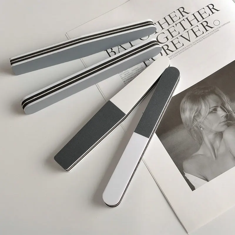 Трёхсторонняя полировальная полоска черный и белый серый губка пилка Полировка