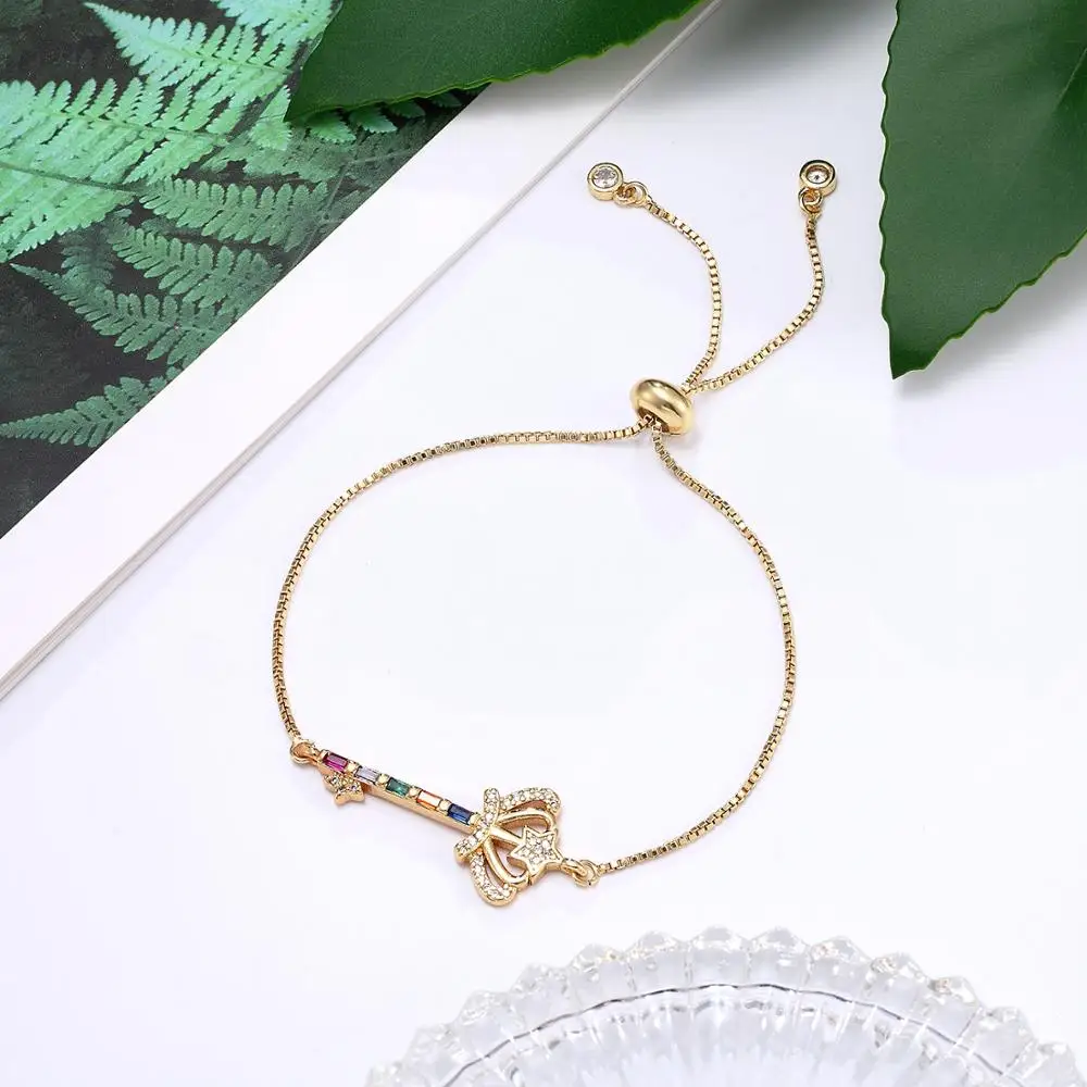 Популярные микро инкрустированные короны маленький скипетр Циркон маленькие