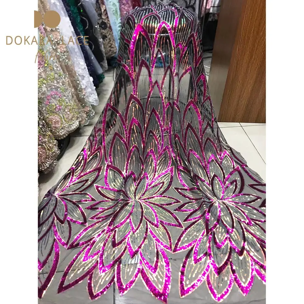 2019 высококачественные африканские нигерийские блестки сетка тюль кружевные