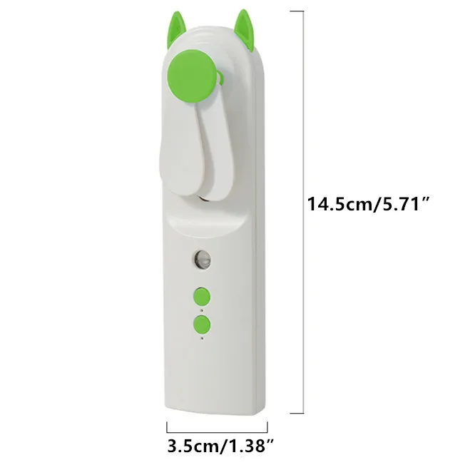 

Portable 2 In 1 Water Spray Mist Fan Electric USB Rechargeable Handheld Mini Fan Humidifier Cooling Air Conditioner for Outdoor