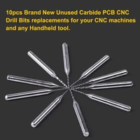 10pcsset 3 175mm shank carbide pcb mini twist drill bit kit 0 3mm to 1 2mm for print circuit board cnc drill bits machine tools
