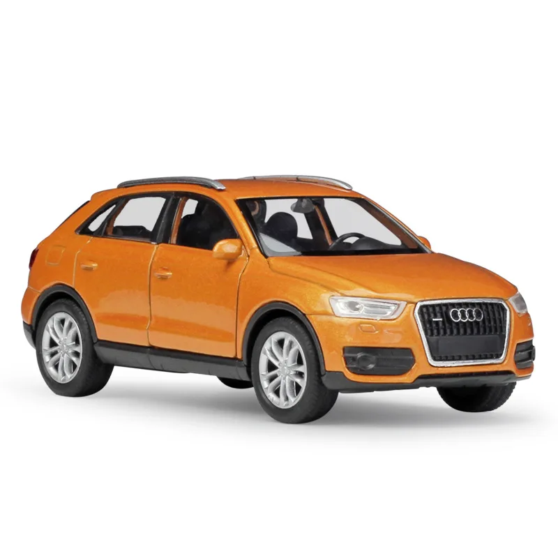 2 with original box WELLY 1:36, настоящая металлическая модель, игрушечный автомобиль Audi Q3, внедорожник, Классический литой автомобиль из сплава, оттягивающие назад Автомобили, игрушки, коллекция для детей, подарок - Цвет: 2 with original box
