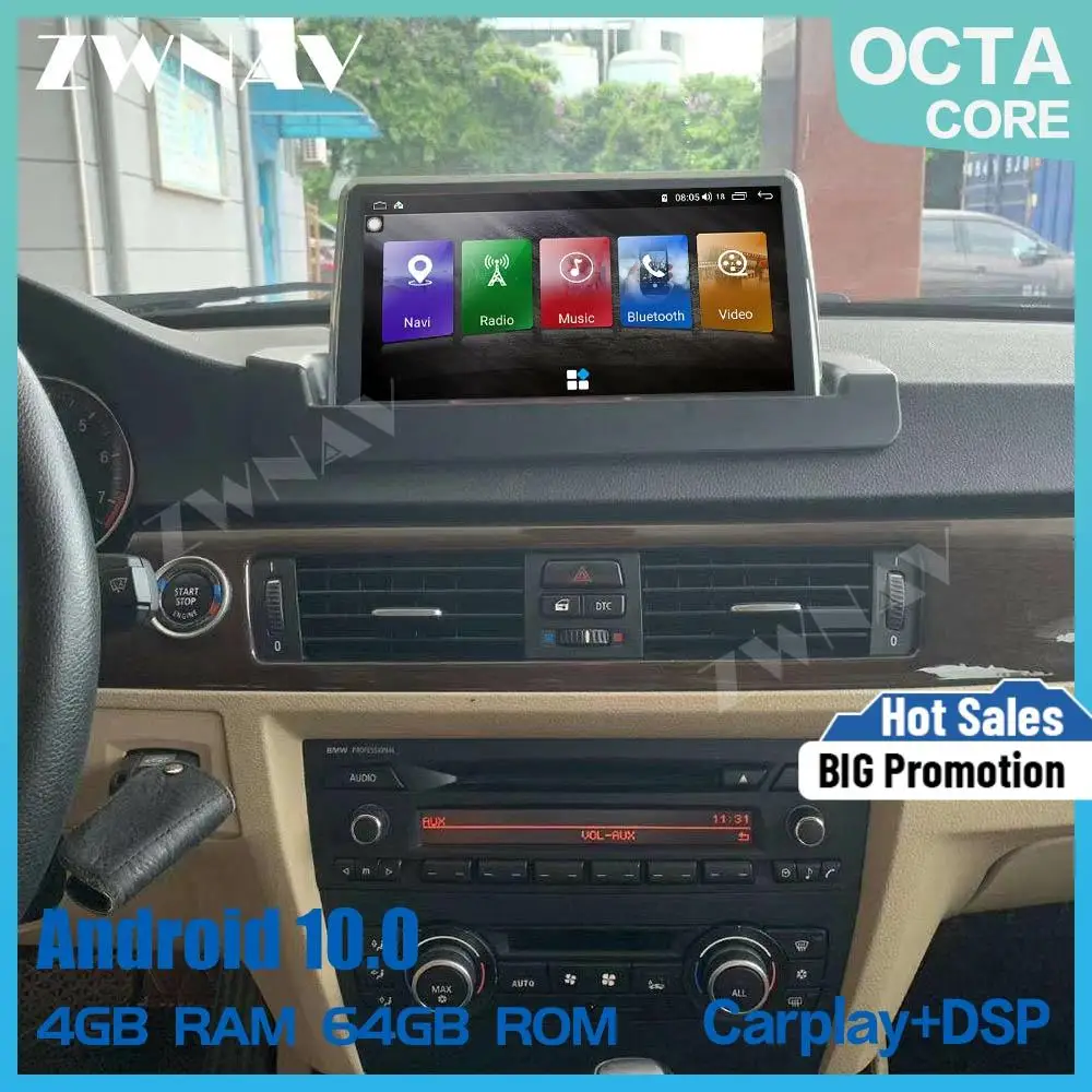 

Android 10 Car Multimedia Player For BMW 3 Series E90 E91 E92 E93 320i 325i Car GPS Navigation Auto Audio Radio Stereo Head Unit