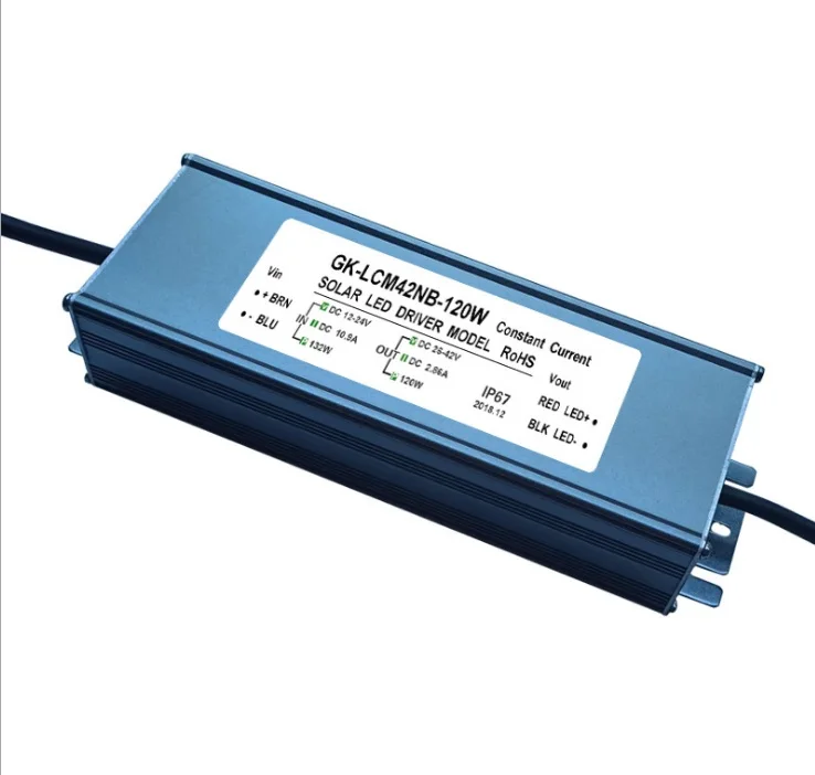 

DC to DC Power Supply for Solar LED Driver, Input 12-24VDC, Output Options;130x70x40mm 0.6kg