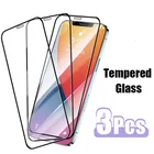 Закаленное защитное стекло для iPhone 12, 11, X, XS Pro Max, XR, 3 шт., Защитное стекло для iPhone 12, 6, 6s, 7, 8 Plus, стекло