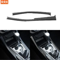 for toyota corolla levin 2014 2015 2016 2017 2018 carbon fiber central control gear side strips trim stickers car accessories