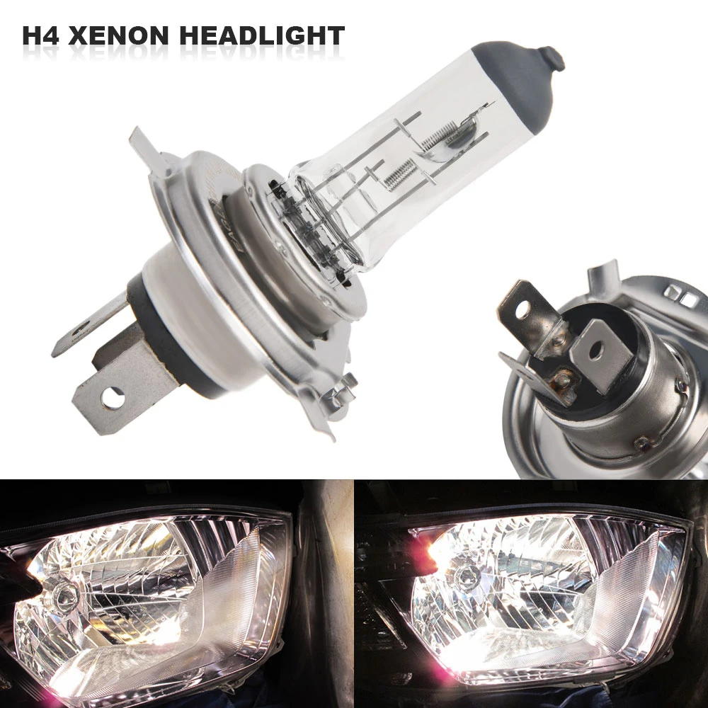 Прозрачная лампа H4 головсветильник галогенная 100 Вт 12 в 6000K Автомобильная