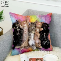 cute cat sofa pillow case 3d cartoon pillow cover decorative covers hug pillow throw cushion velvet cuscini decorativi pillow 03