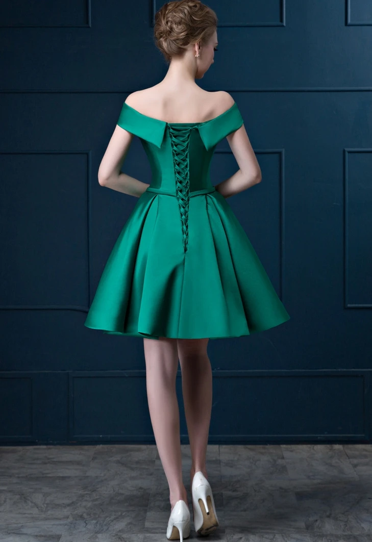 Vestido madrinha новые атласные платья подружки невесты с открытыми плечами и открытой спиной, золотое, королевское, голубое, фиолетовое, розовое, длина до колена, свадебные g