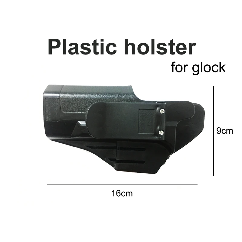 holster 2 for glock 2 шт пластиковый гелевый шариковый пистолет Glock 17 1911 водяные пули игрушки для мальчиков пистолет оружие пистолет аксессуары пистолет кейс для игр на открытом воздухе подарки для детей - Цвет: holster 2 for glock