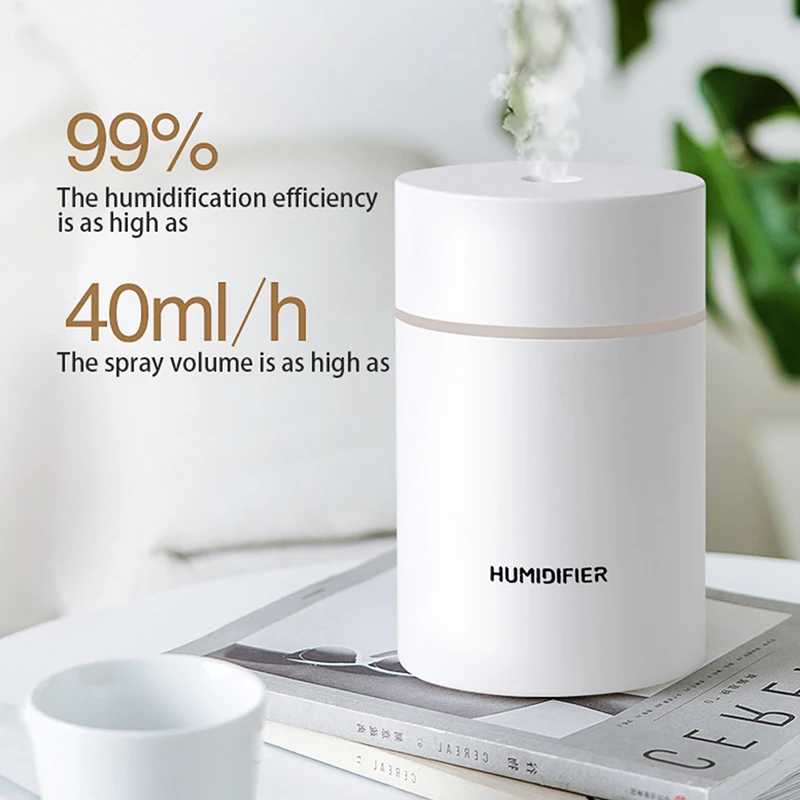 

300ml Portable USB LED Mini Car Home Humidifier Aroma Oil Diffuser Mist Purifier