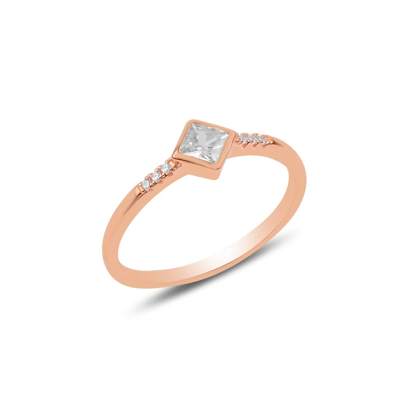 

Silverlina Silver Zircon Stone Engagement Ring