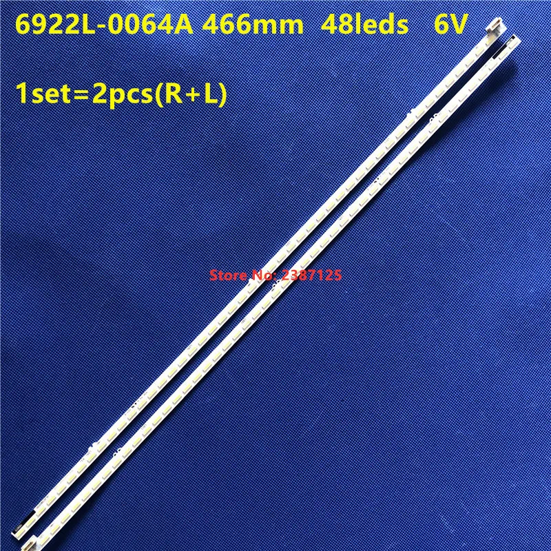Светодиодная лента 466 мм, 48 ламп (6 в) 6922L-0064A NLAC30223L NLAC30223R NLAC30218L NLAC30218R для детской модели
