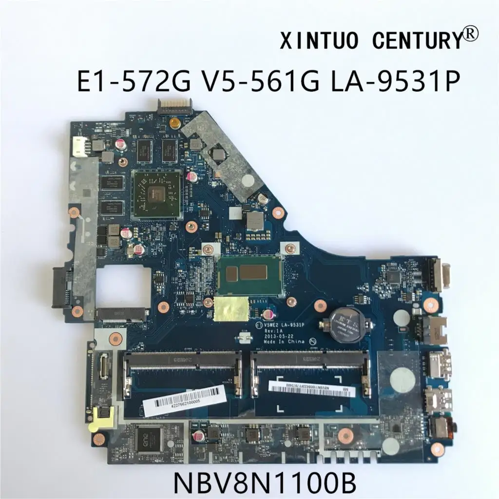 

NBV8N1100B For Acer Aspire E1-572G E1-572 V5-561G Laptop Motherboard V5WE2 LA-9531P With I7-4500 R5 M240 100% tested working