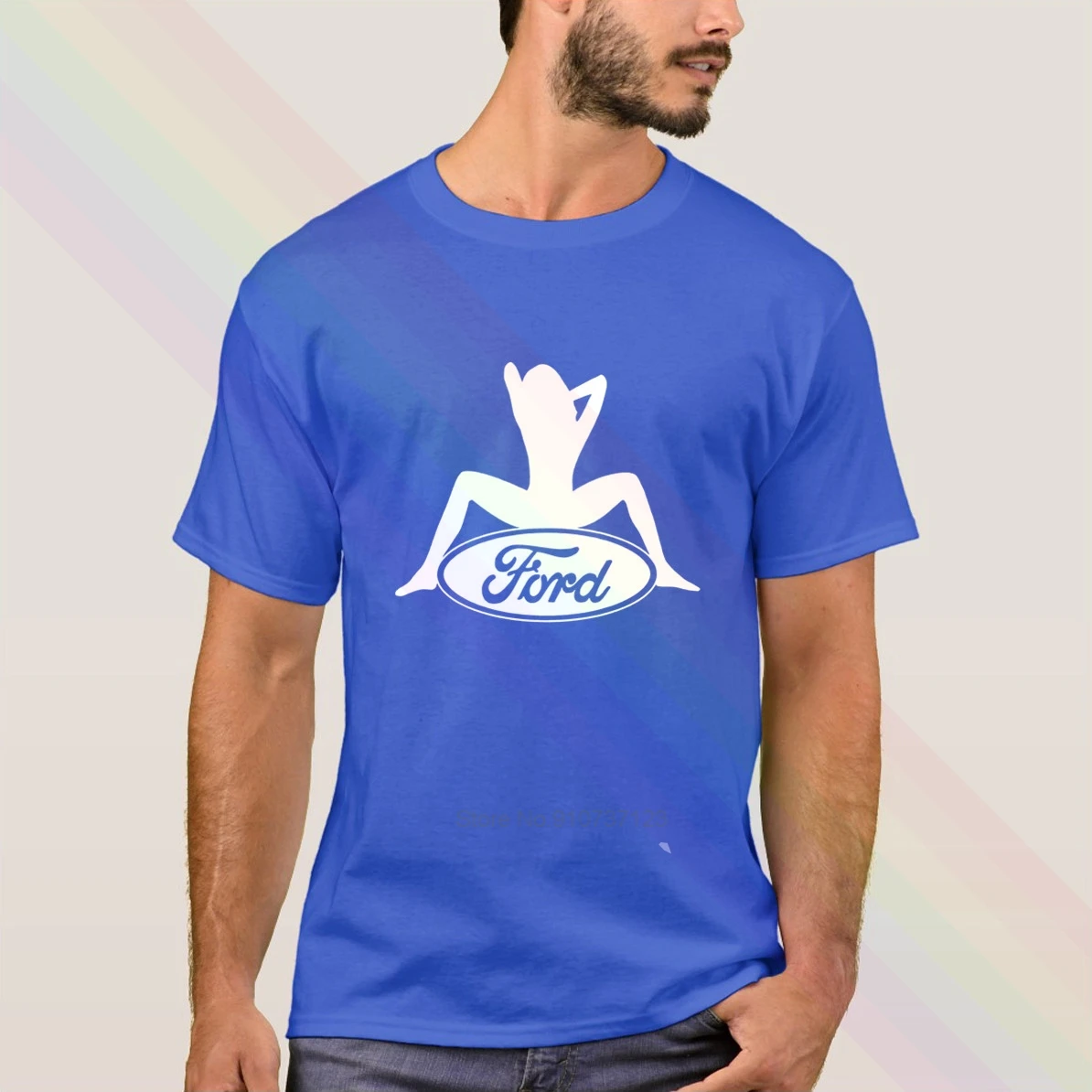 Пикантная Классическая футболка Ford новинка 2020 Мужская популярная летняя унисекс