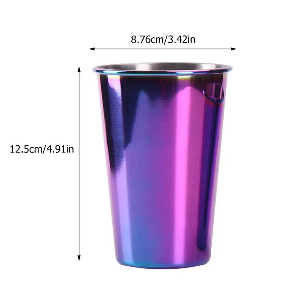 

1Pc Shatterproof Juice Cup Creative Drinking Cup Rustless Beer Cup Single Layer Cup Stainless Steel Water Mug for Club Banquet
