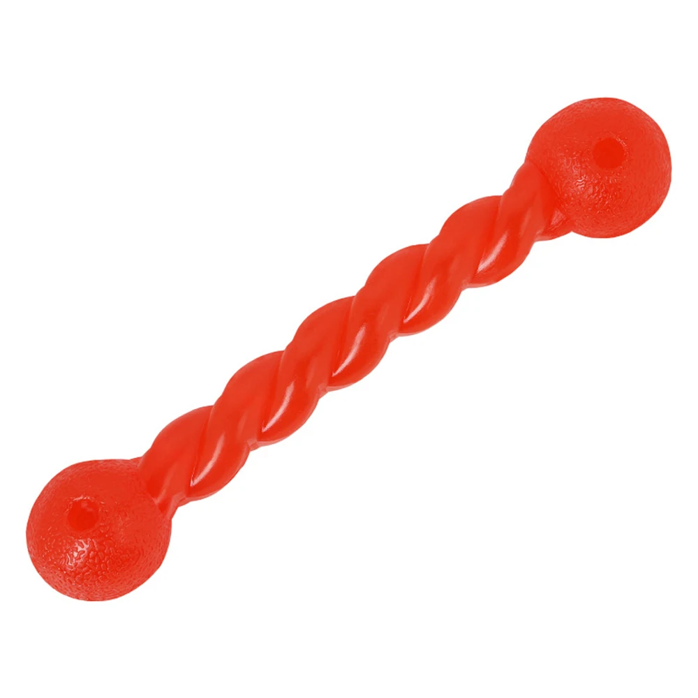 Красный Резиновая ручка Twist Puppy Bite Resistant игрушки для домашних животных интерактивные Игрушки для маленьких больших собак кошек Molar Chew игрушки для животных игрушки 2 цвета - Цвет: Красный