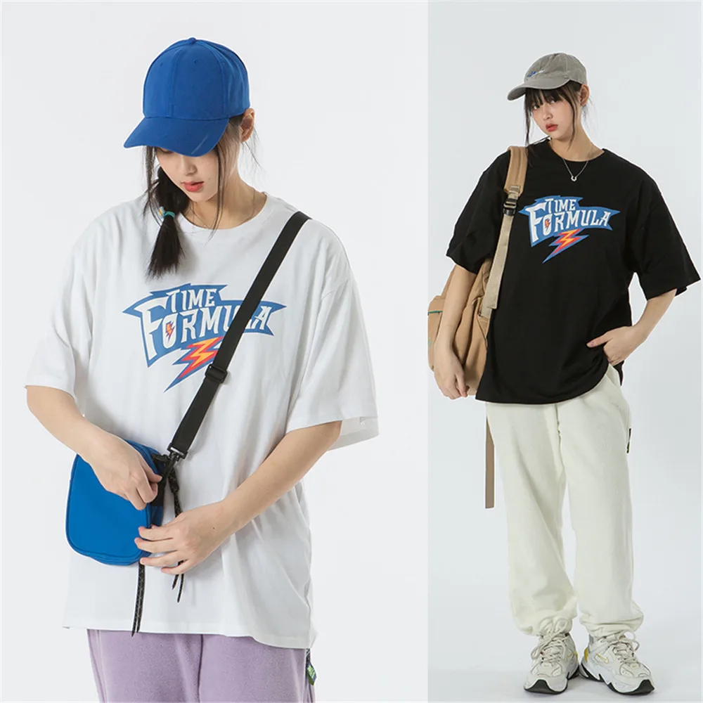 

Men's T-shirt 2021 New Summer Short Sleeve Printed Tee Hip Hop Oversized Cotton Casual Harajuku Streetwear Top Tshirts Clothing