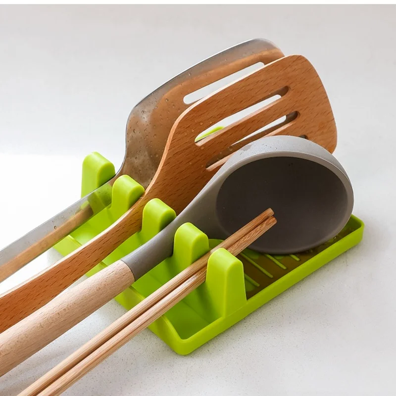 

Kitchen Accessories Spoon Rest Fork Shelf Holder Storage Organizer Utensil for Convenience Cooking Tool