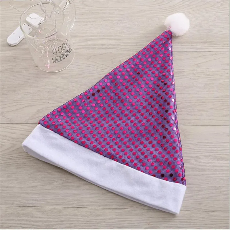 Лидер продаж рождественские украшения Рождественская шляпа с блестками для