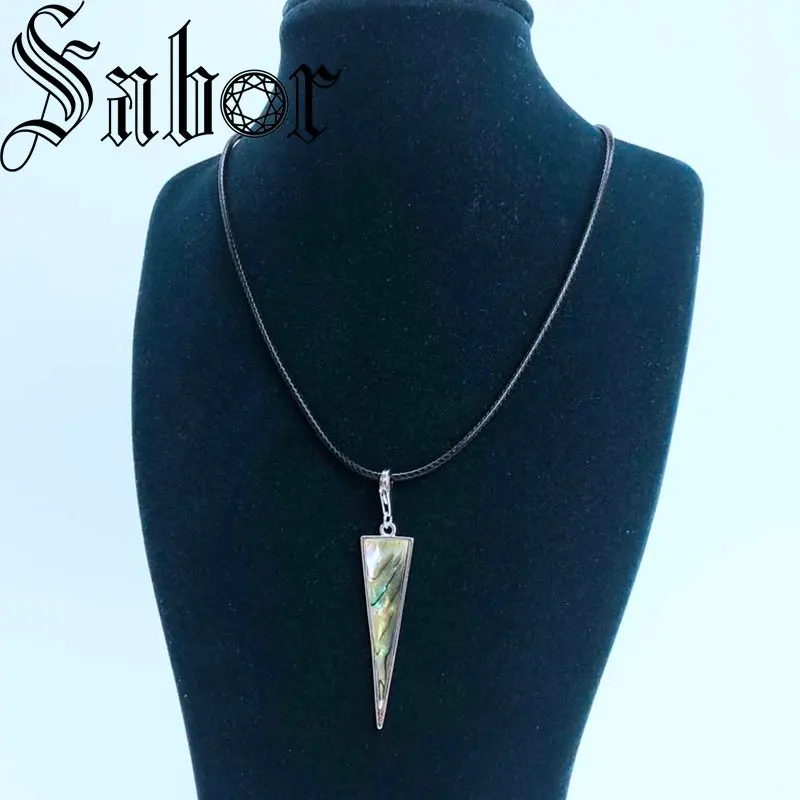 Красочные треугольные подвески модные ювелирные изделия тибетский серебряный